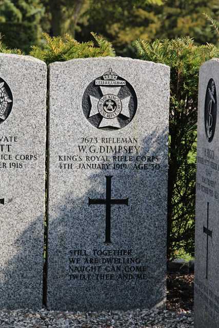 Vestre kirkegaard (8).JPG - William George Dimpsey, Rifleman 1 bn Kings Royal Rifle Corps